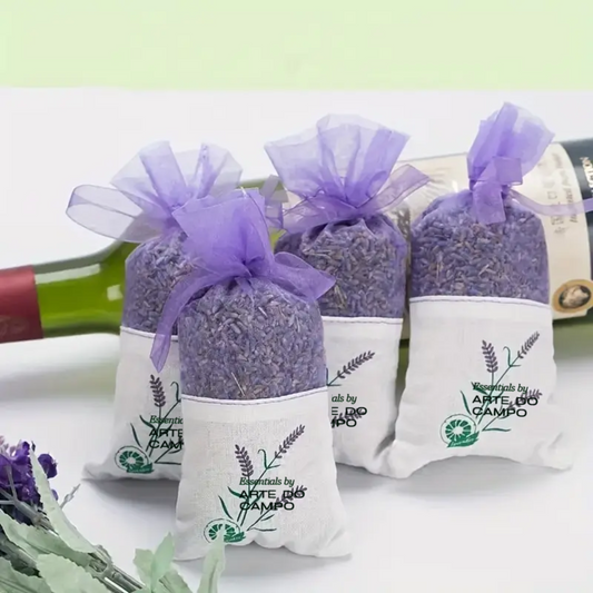 4 Lavendal Sachets, getrocknet & ausgewählt, saisonal aus der Provence oder aus dem eigenen Garten, reine & getrennte Körner, natürlich intensiver Duft (Kopie)