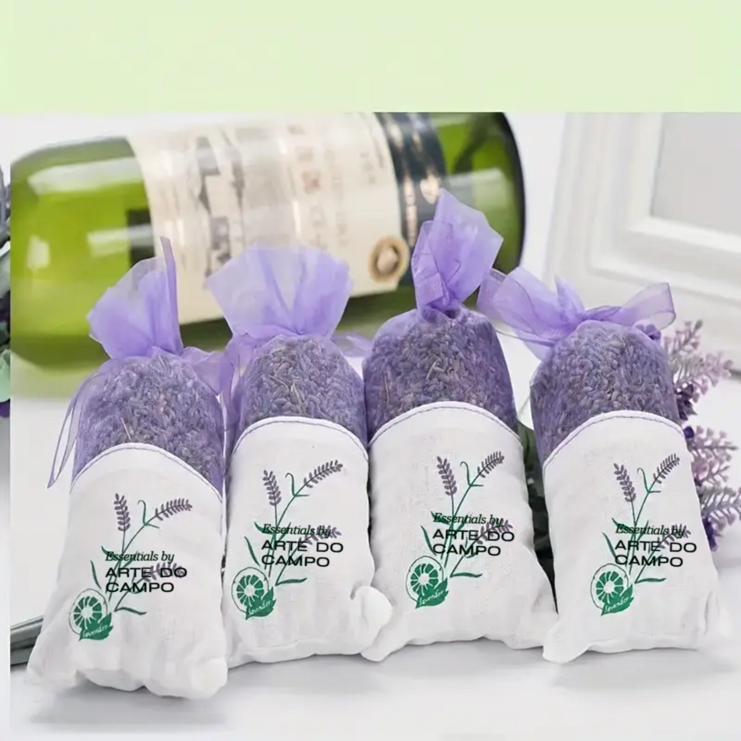 4 Lavendal Sachets, getrocknet & ausgewählt, saisonal aus der Provence oder aus dem eigenen Garten, reine & getrennte Körner, natürlich intensiver Duft (Kopie)