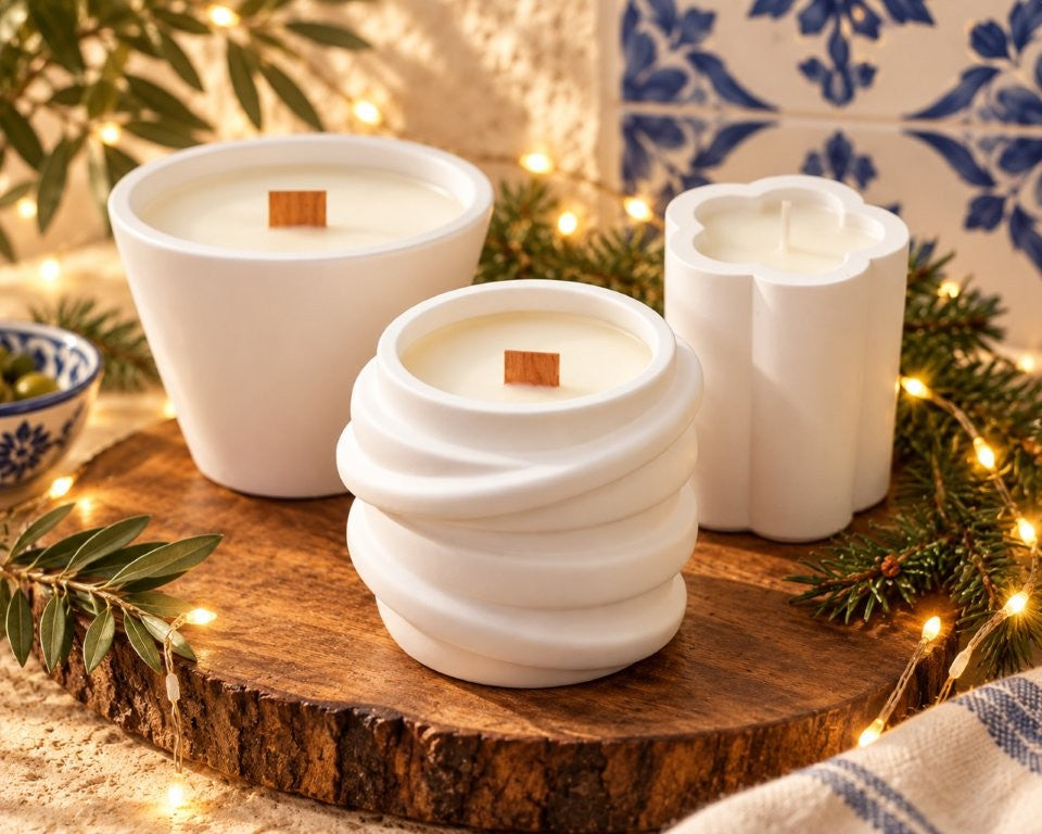 LAVURI TWISTER Candle Vanilla CUP – Handgemaakte sojakaars