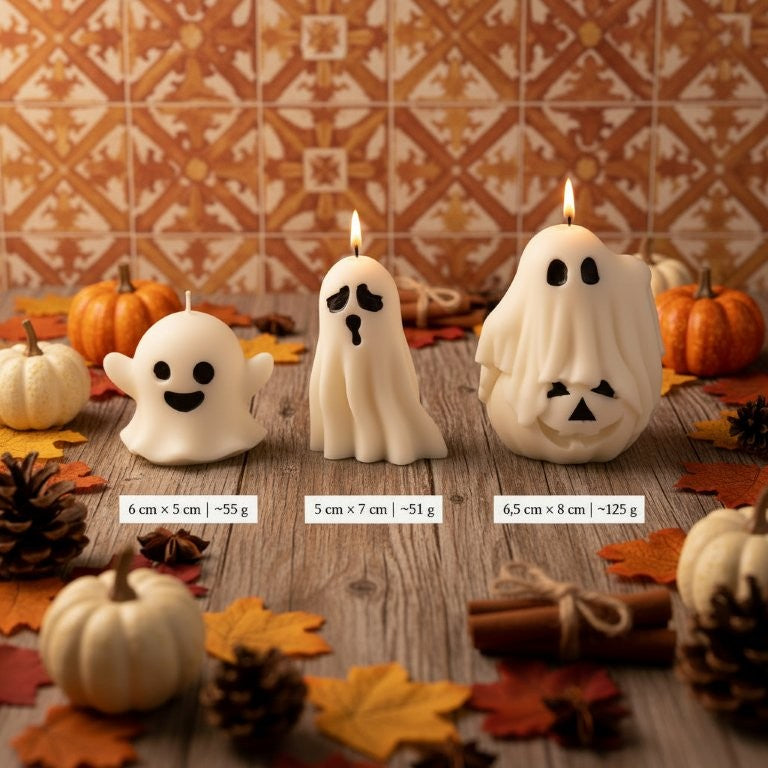 LAVURI Ghost Pack Bundle scented Candle Soy Wax vegan bio handmade Gift Bundle Duftkerze Geschenk Helloween Party Kerze - LAVURI® Home DECOR & Gourmet Candles