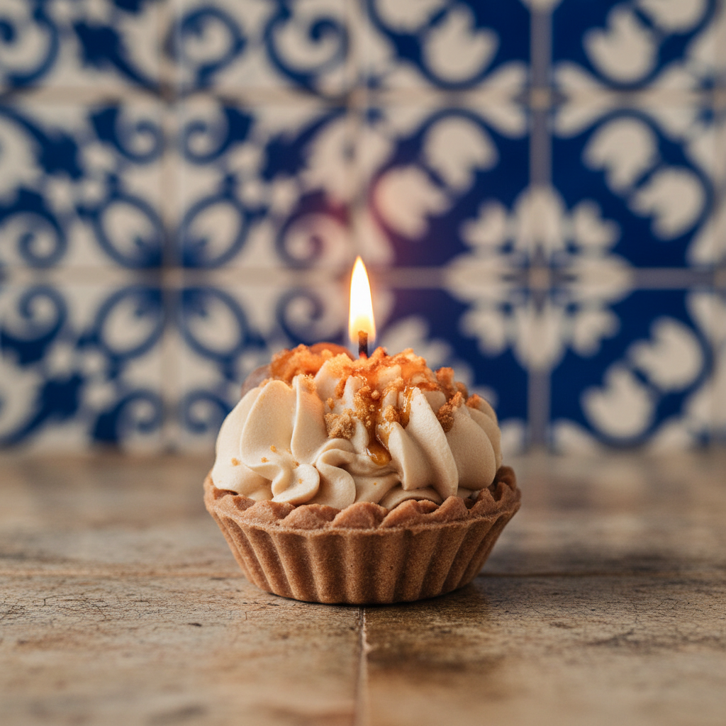 LAVURI LOTUS BISCOFF Tart Gourmet Candle 100% handmade of soy wax Duftkerze