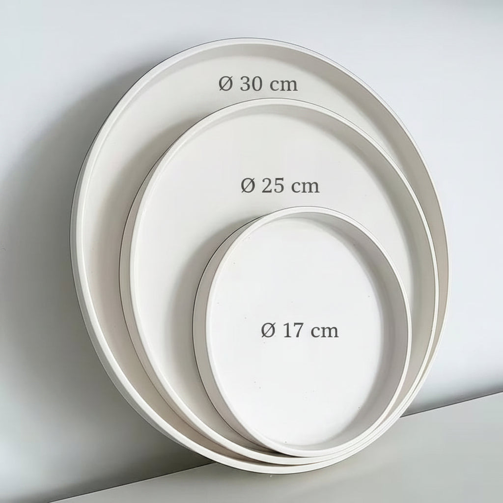 LAVURI ROMA Deco Plate 30 Tray handmade poured ceramic dry objects no wet food from europe for europe