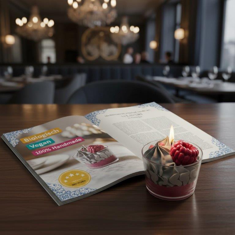 LAVURI Baie Sauvage – handgjort hallondesserthljus
