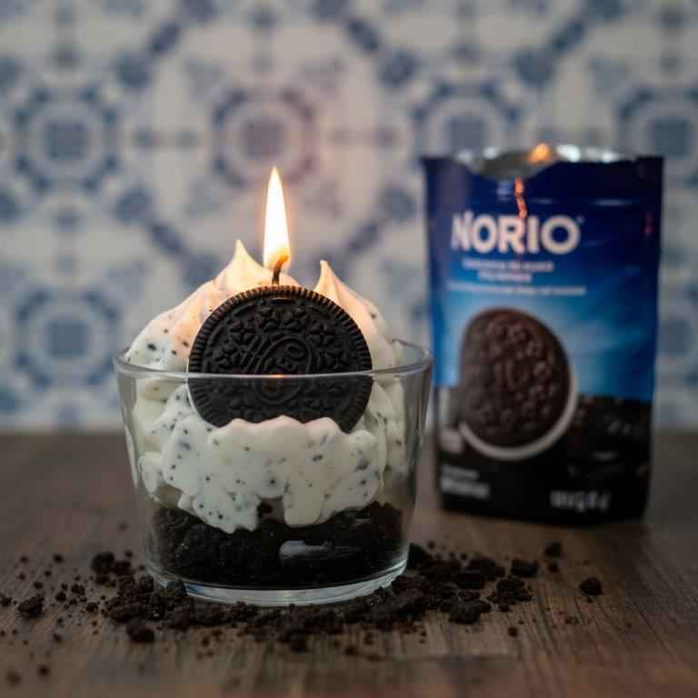 LAVURI Nòrio Cream CUP — handmade soy dessert candle in glass, Portugal