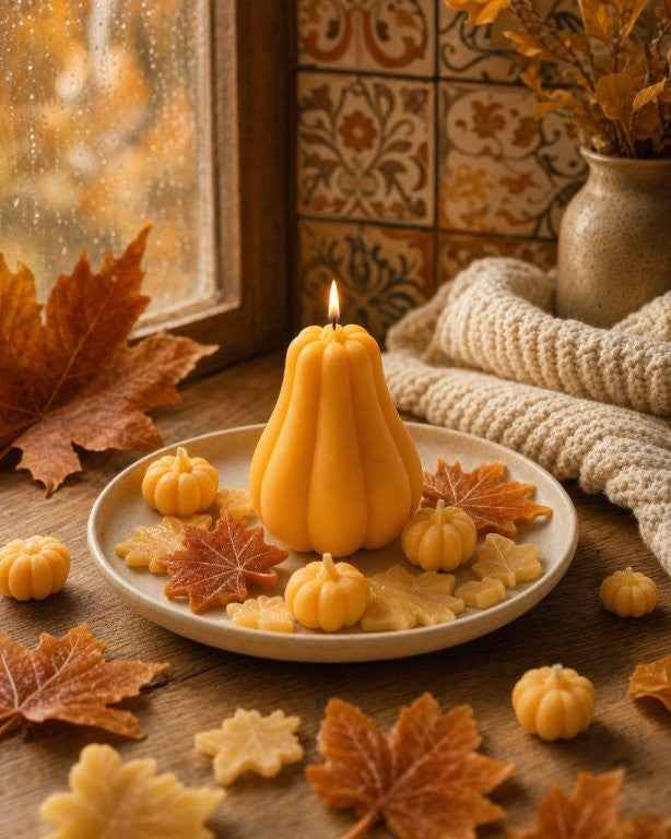 LAVURI Spicy Pumpkin Fruit Candle Soy Wax vegan bio handmade Gift Bundle Duftkerze Geschenk Helloween Autumn