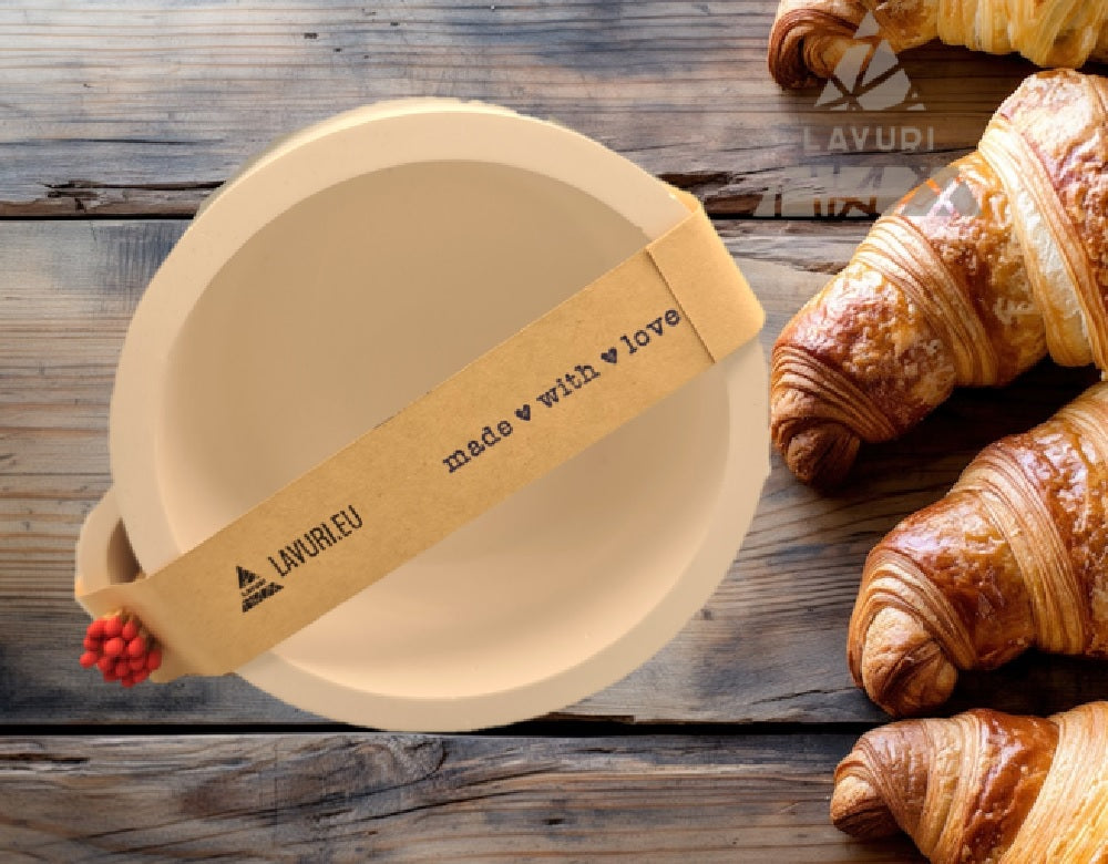 LAVURI® Schale mit Streichholzfach für Wachskerzen, Kerzensand und Perlwachs, als Duftkerzen Varianten erhältlich.