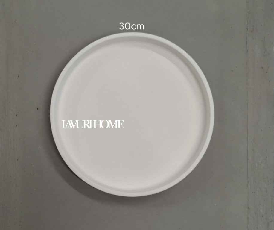 ROMA Plate 3er SET – 17cm + 25cm + 30cm with a 2cm rim, perfect as a decorative tray