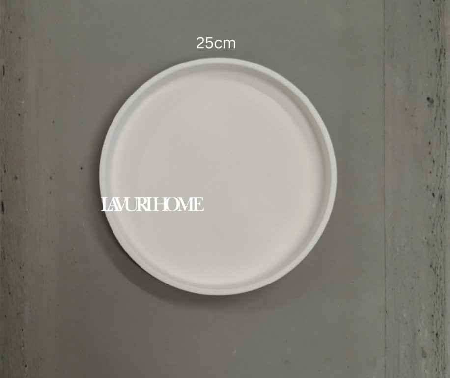 ROMA Plate 3er SET – 17cm + 25cm + 30cm with a 2cm rim, perfect as a decorative tray