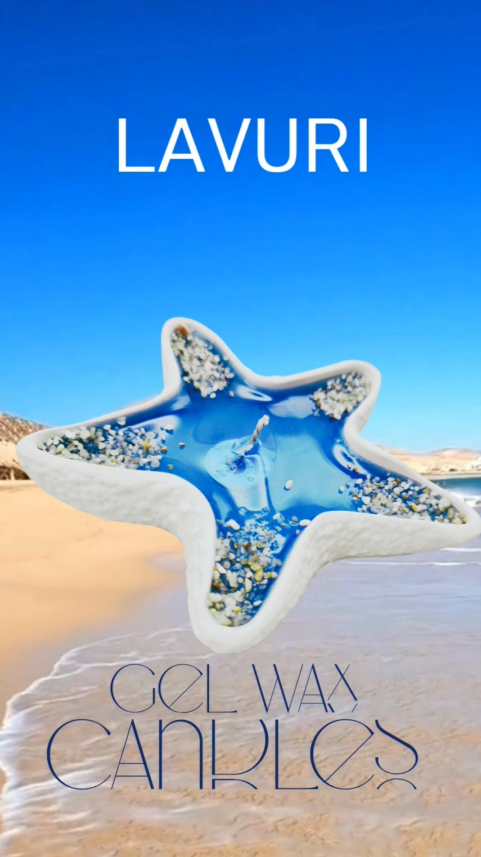 LAVURI® StarFish - dekorative Schale als Kerze, für Kerzensand, pearled Wax, Schmuck oder Schalenfrüchte, exklusives weiss, Deco Tray