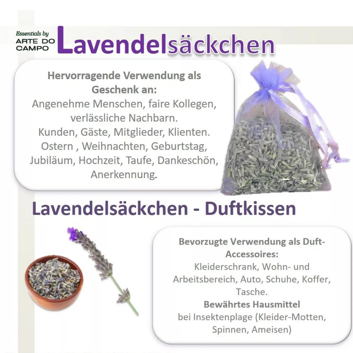 Lavendal 10+2 Bags, dried & selected, seasonal Provence or from own Garden, clean, & separated grains, natural intense fragance