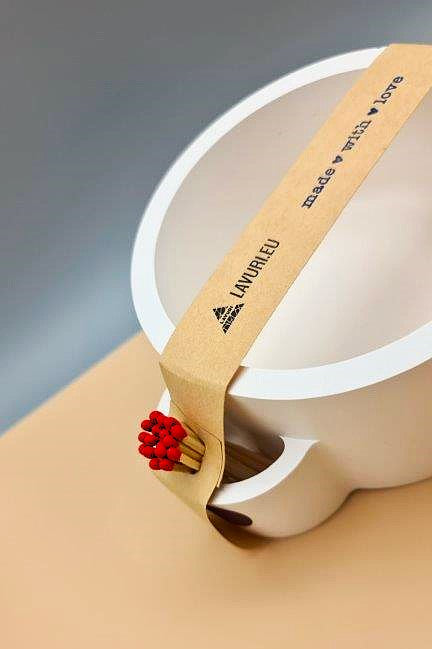 MatchBowl for pearled Candle Wax, Candle Sand, Candle Dust, also available as scented Candle