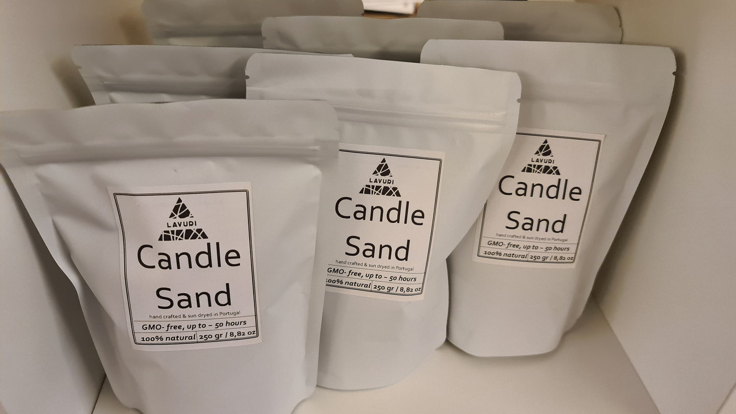 LAVURI® Kerzen- Sandgranulat 250 - 1500g für eigene pearled Wax Kerzenherstellung, DIY, Kerze
