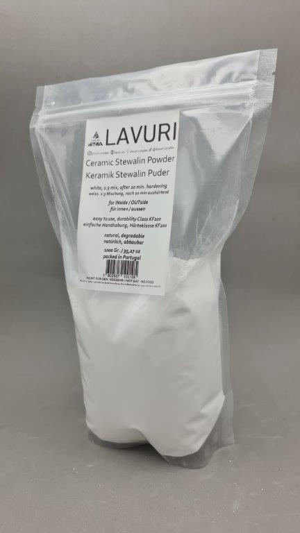 LAVURI® Keramik Stewalin Pulver, Figuren- und Reliefgiessmasse, ausgehärteten Gegenstände weisen eine porzellanähnliche, glatte Oberfläche auf und lassen sich kinderleicht bemalen