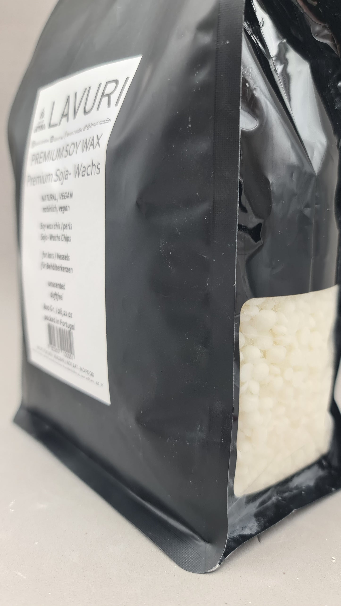 LAVURI® Soja- Kerzenwachs für eigene Kerzenherstellung, DIY, Kerze, 100% natürlich, vegan