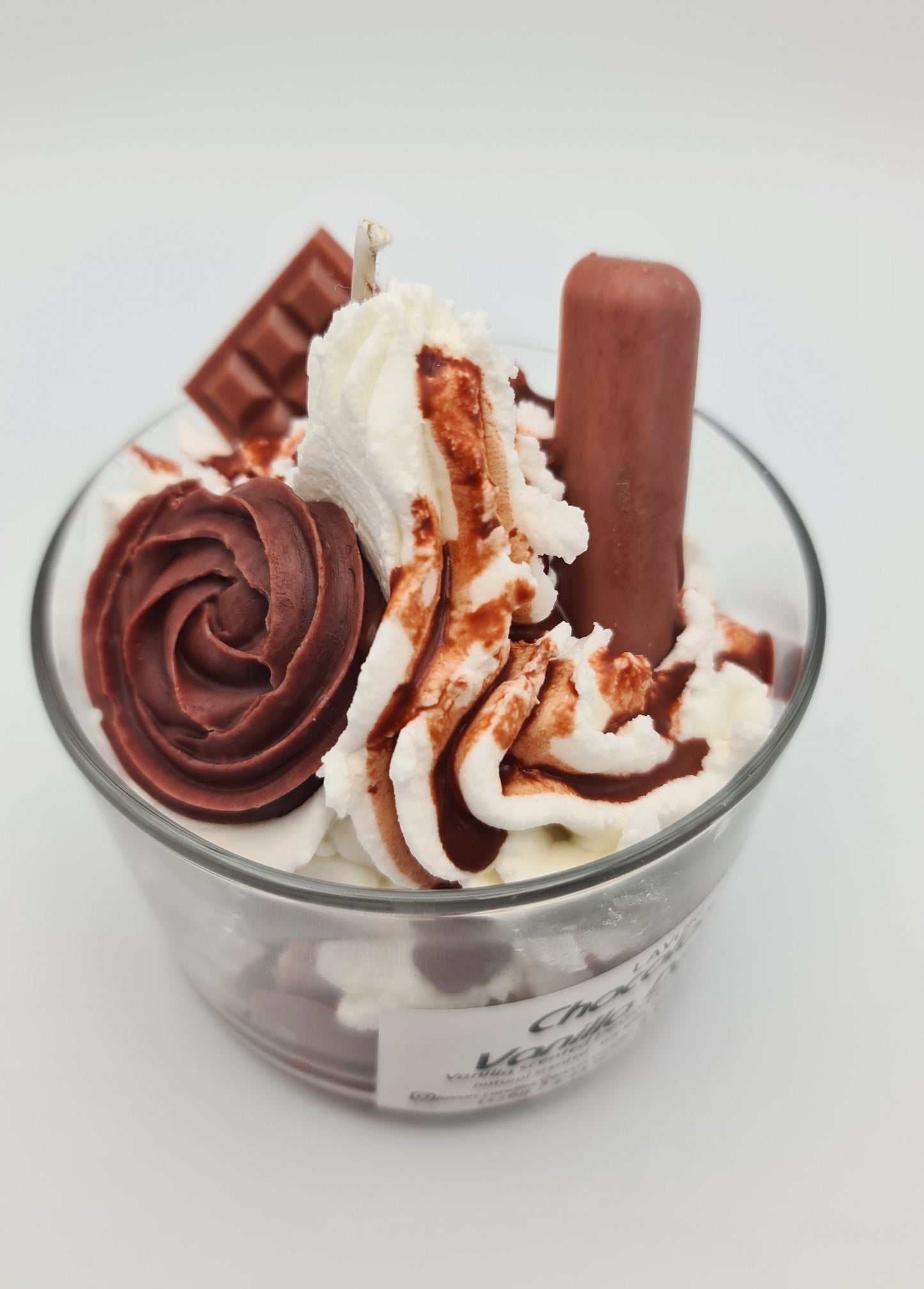 LAVURI® Chocolate Vanilla Dessert CUP aus Soja Wachs Duftkerze vegan handmade