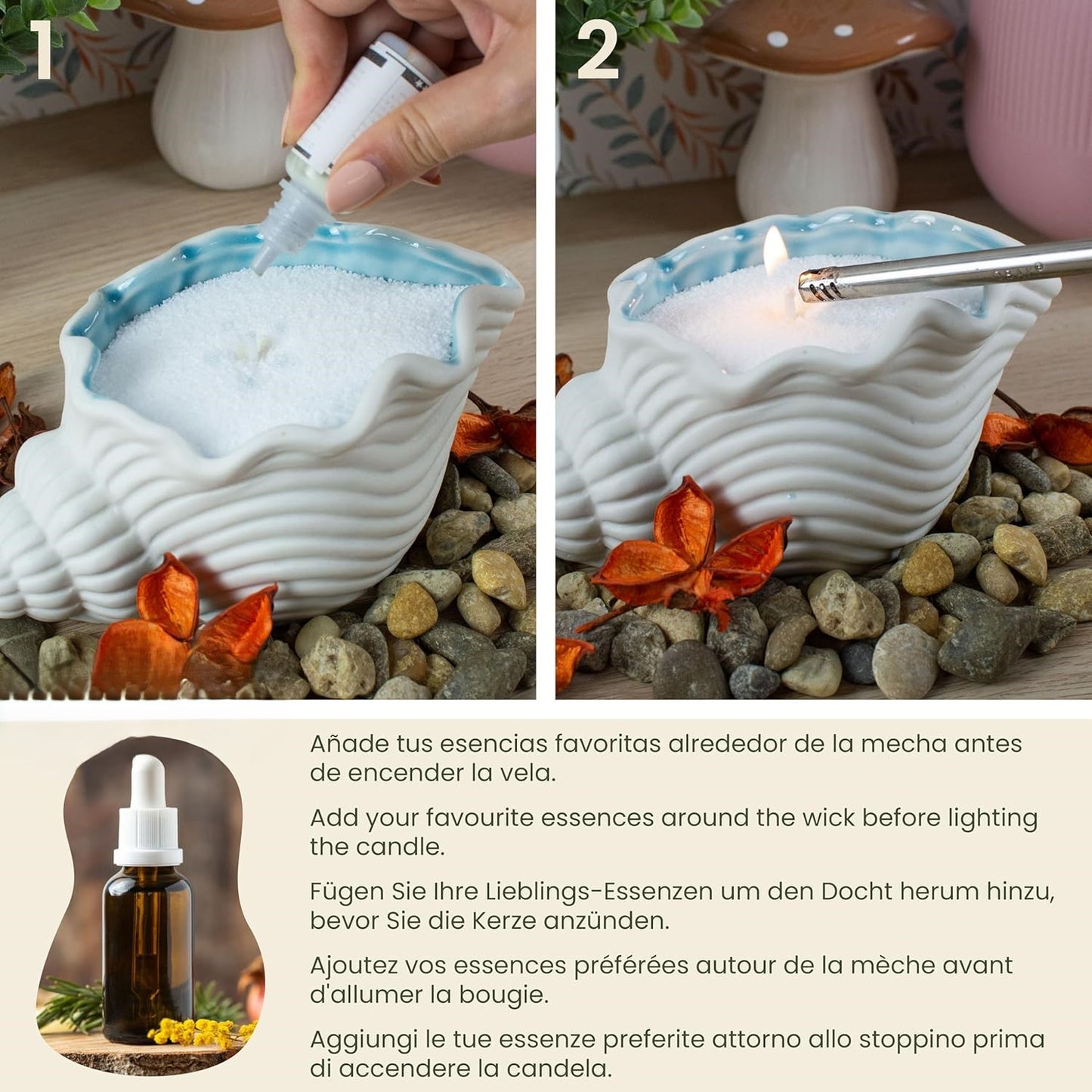 LAVURI® Kerzen- Sandgranulat 250 - 1500g für eigene pearled Wax Kerzenherstellung, DIY, Kerze