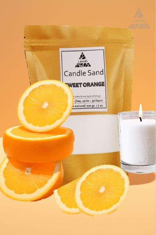 pearled Candle Sand wax, 100% natural, vegan, biological incl. wicks, 250g, NO paraffins, white, PET friendly, saver and durable as confentional Candles