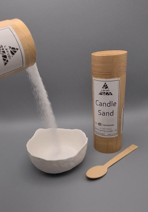 LAVURI® Kerzen- Sandgranulat 250 - 1500g für eigene pearled Wax Kerzenherstellung, DIY, Kerze