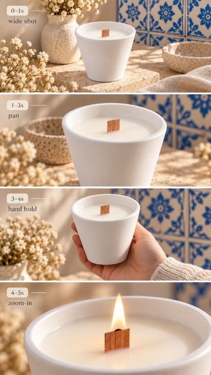 LAVURI SWING Kerzenbecher – Handgefertigte Sojawachskerze Cocos Vanilla
