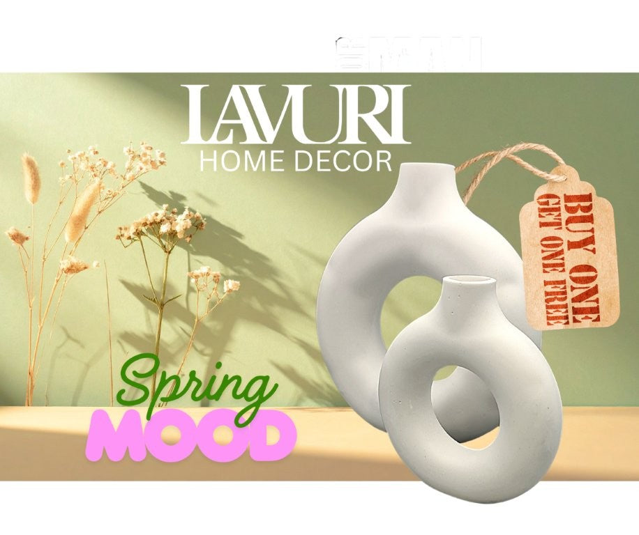 DONUT M + S Boho Vasen Home Decor handmade in Portugal, Pay1 get 1 free