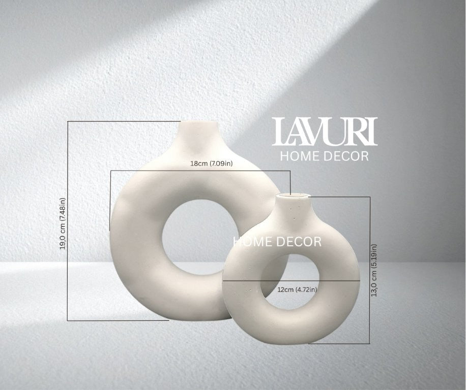 DONUT M + S Boho Vasen Home Decor handmade in Portugal, Pay1 get 1 free