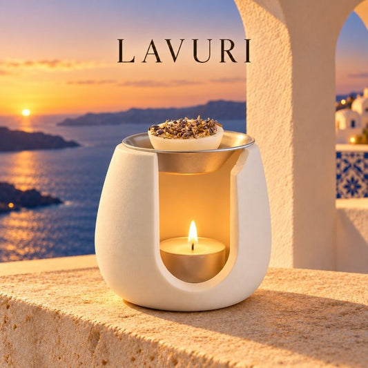 LAVURI Ceramic Wax Melter – Handmade in Portugal
