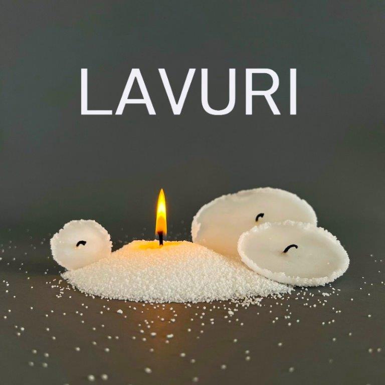 LAVURI Candle Sand Dust pearled wax plant vegan bio DIY Kerzen making 