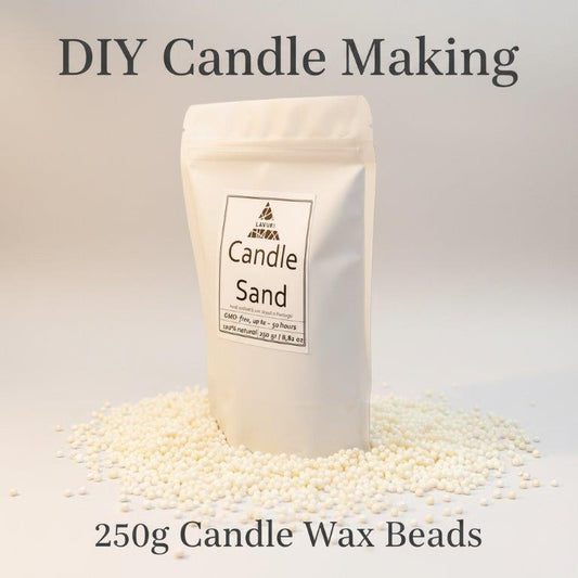 LAVURI Candle Sand Dust pearled wax plant vegan bio DIY Kerzen making 