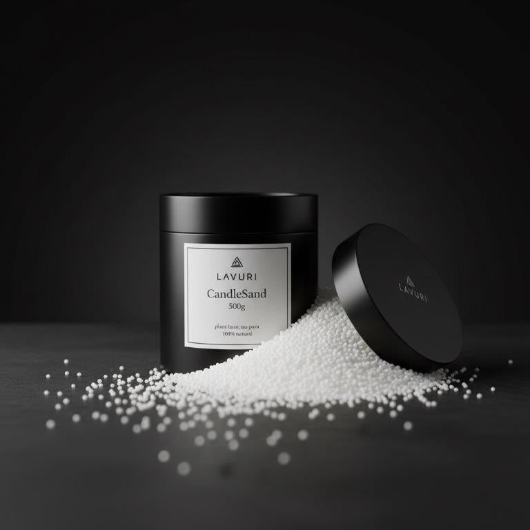 LAVURI Candle Sand Dust pearled wax plant vegan bio DIY Kerzen making 