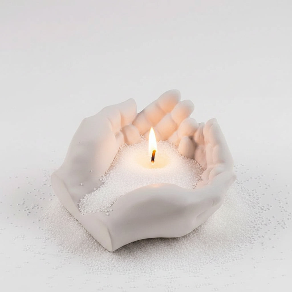 LAVURI Candle Sand Dust pearled wax plant vegan bio DIY Kerzen making 