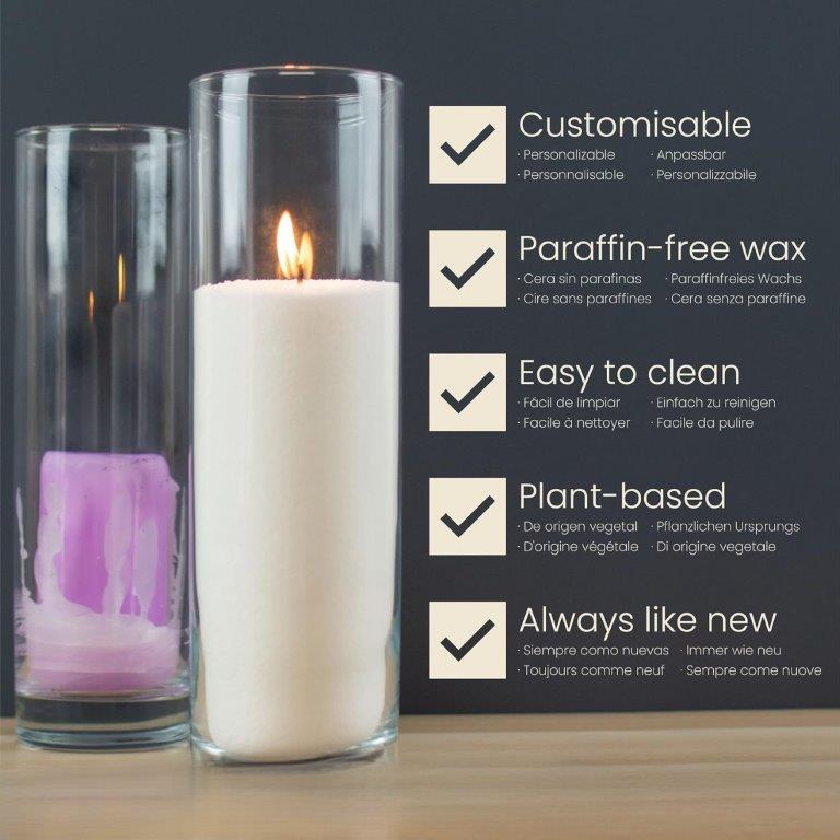 LAVURI Candle Sand Dust pearled wax plant vegan bio DIY Kerzen making 