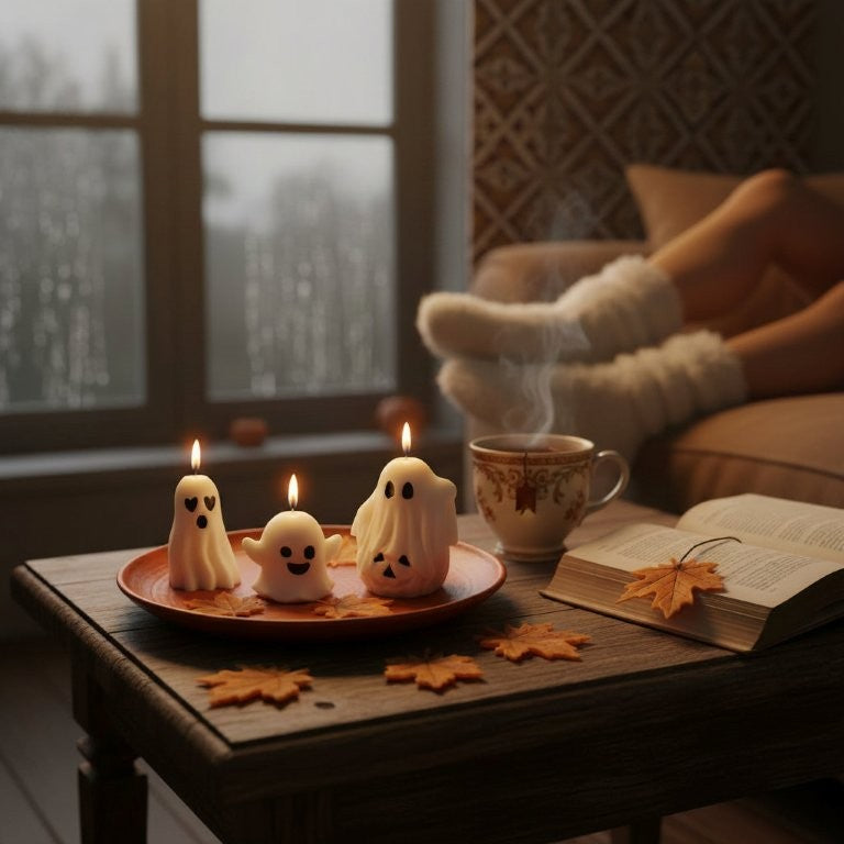 LAVURI Ghost Pack Bundle scented Candle Soy Wax vegan bio handmade Gift Bundle Duftkerze Geschenk Helloween Party Kerze - LAVURI® Home DECOR & Gourmet Candles