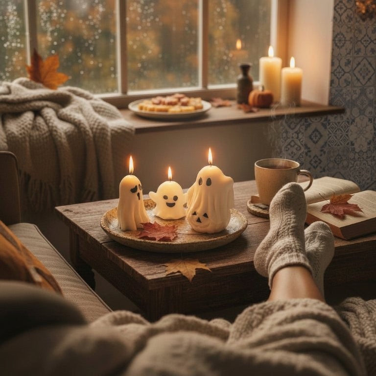 LAVURI Ghost Pack Bundle scented Candle Soy Wax vegan bio handmade Gift Bundle Duftkerze Geschenk Helloween Party Kerze - LAVURI® Home DECOR & Gourmet Candles