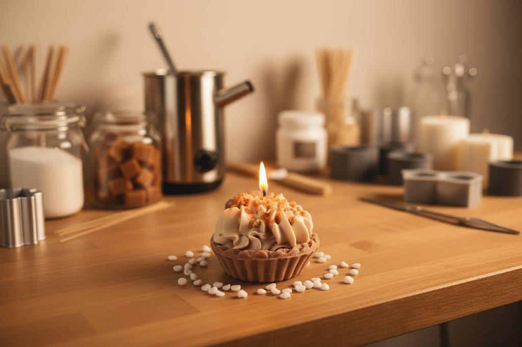 LAVURI LOTUS BISCOFF Tart Gourmet Candle 100% handmade of soy wax Duftkerze