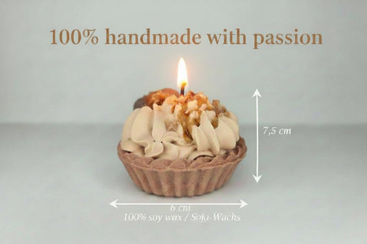 LAVURI LOTUS BISCOFF Tart Gourmet Candle 100% handmade of soy wax Duftkerze