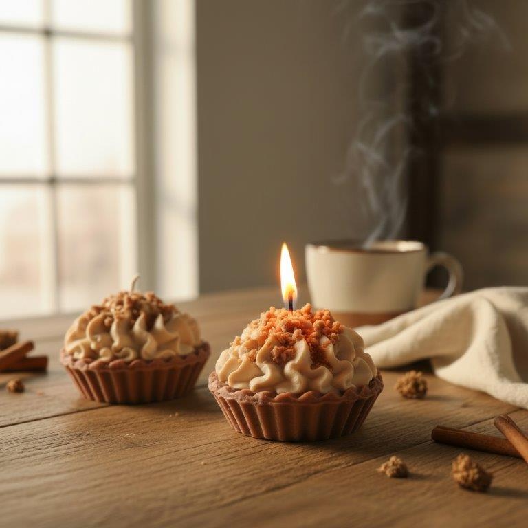 LAVURI LOTUS BISCOFF Tart Gourmet Candle 100% handmade of soy wax Duftkerze