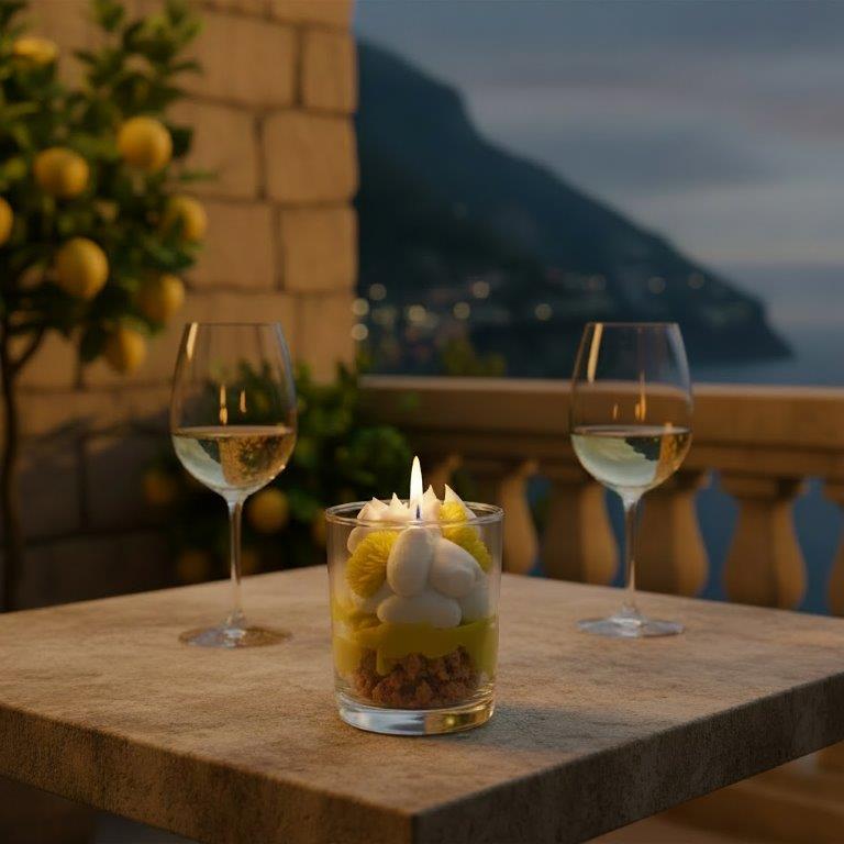 LAVURI Lemon Curd CUP soy wax vegan bio Lemon Zitrone Duftkerze handmade Algarve Candles Amalfi Coast