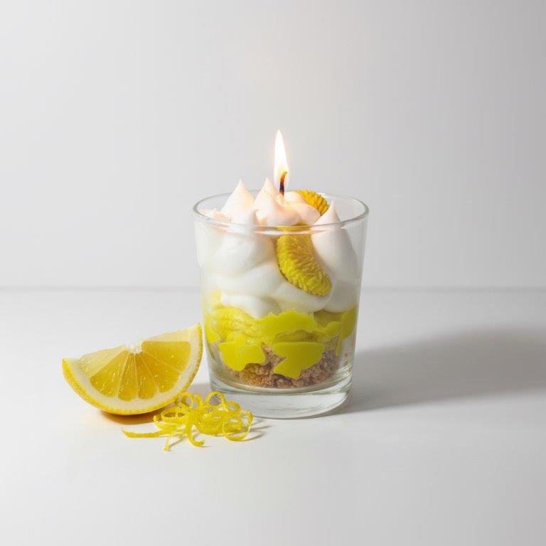 LAVURI Lemon Curd CUP soy wax vegan bio Lemon Zitrone Duftkerze handmade Algarve Candles Amalfi Coast