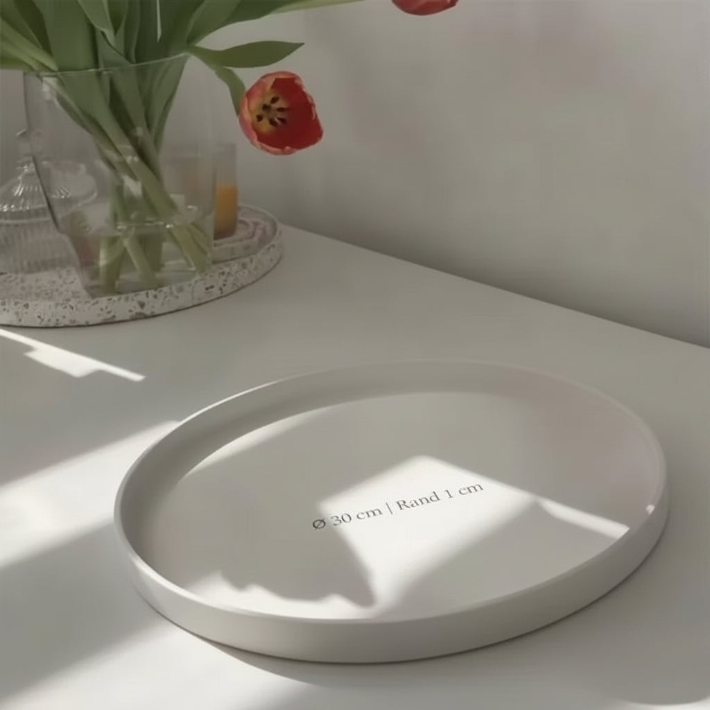 LAVURI ROMA Deco Plate 30 Tray handmade poured ceramic dry objects no wet food from europe for europe