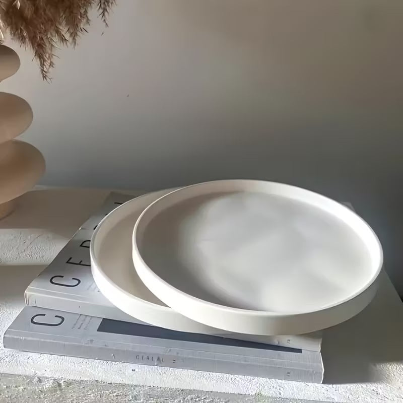 LAVURI ROMA Deco Plate Tray LAVURI ROMA Deco Plate 30 Tray handmade poured ceramic dry objects no wet food from europe for europe