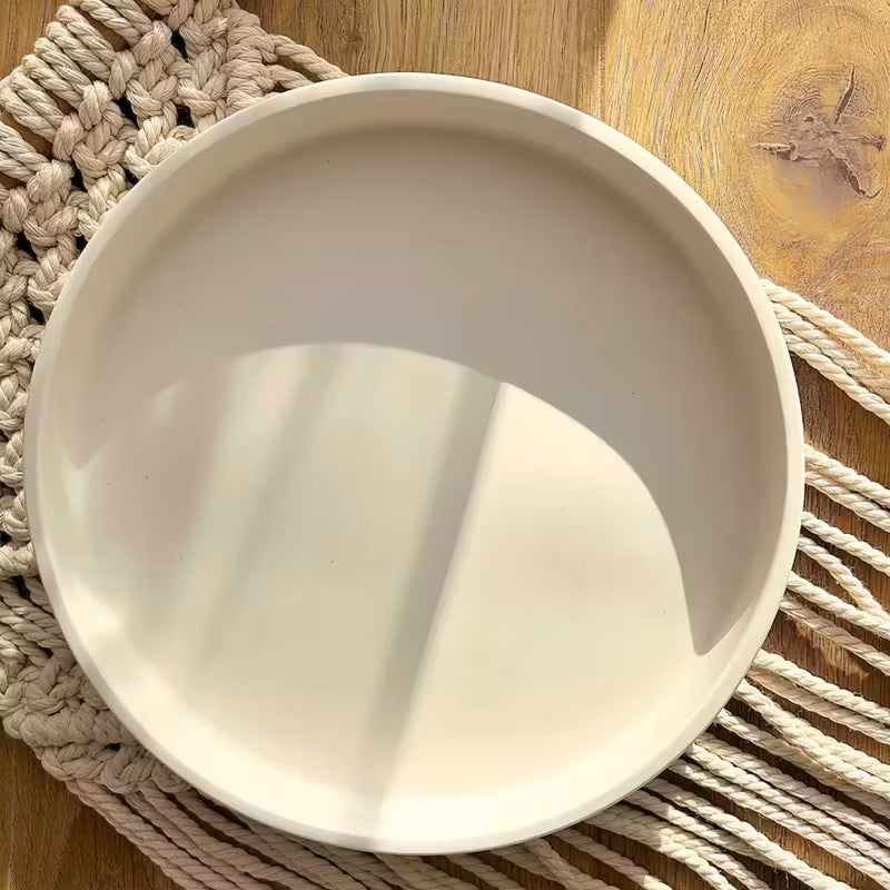 LAVURI ROMA Deco Plate Tray handmade poured ceramic dry objects no wet food from europe for europe