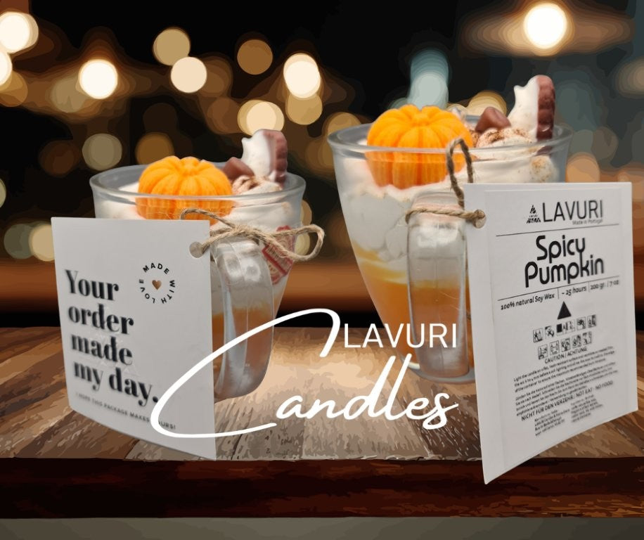 Lavuri Duftkerze handmade soy wax soja wax Gourmet Dessert Candle