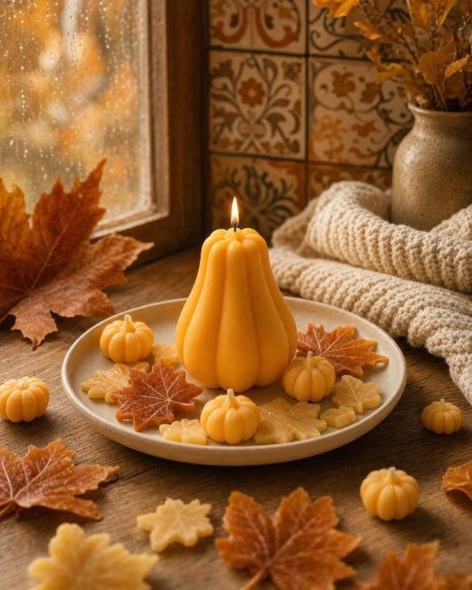 LAVURI Spicy Pumpkin Fruit Candle Soy Wax vegan bio handmade Gift Bundle Duftkerze Geschenk Helloween Autumn - LAVURI® Home DECOR & Gourmet Candles