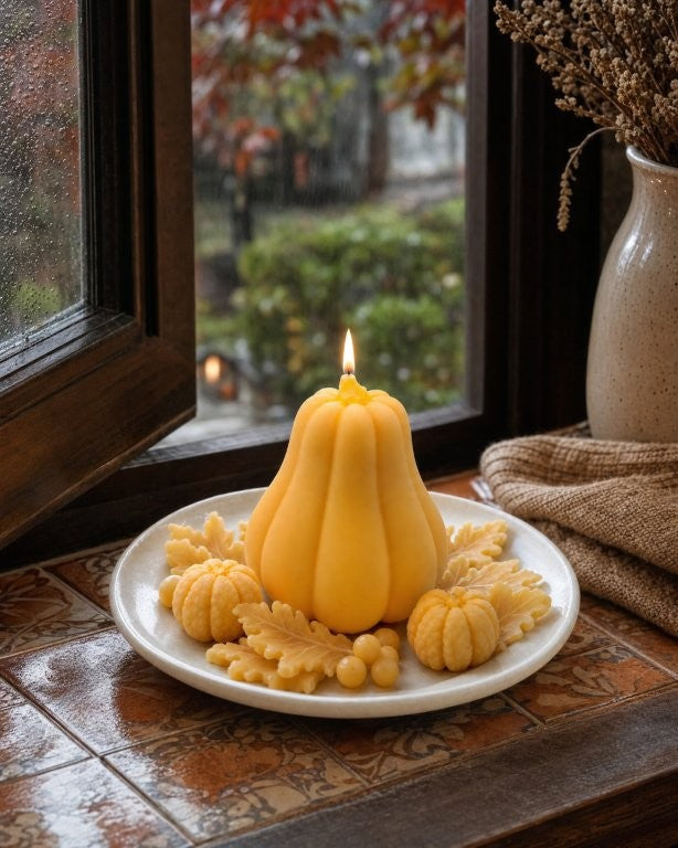 LAVURI Spicy Pumpkin Fruit Candle Soy Wax vegan bio handmade Gift Bundle Duftkerze Geschenk Helloween Autumn - LAVURI® Home DECOR & Gourmet Candles