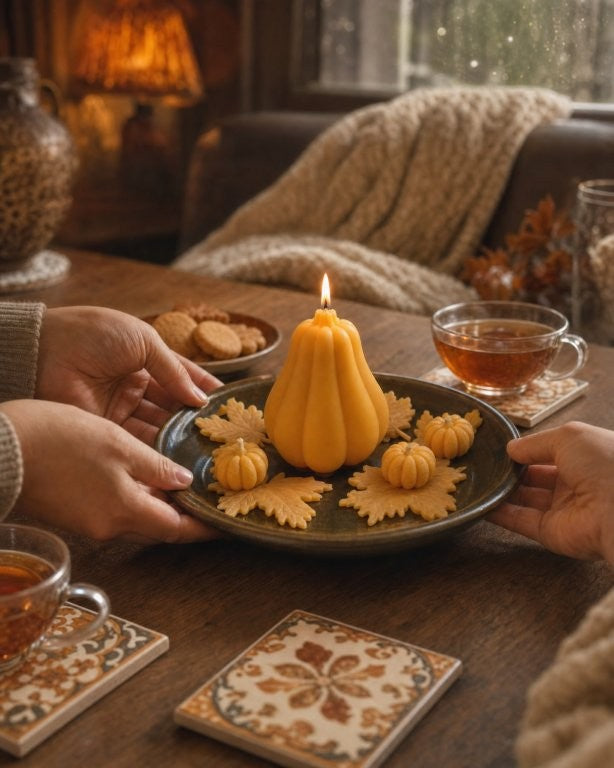 LAVURI Spicy Pumpkin Fruit Candle Soy Wax vegan bio handmade Gift Bundle Duftkerze Geschenk Helloween Autumn - LAVURI® Home DECOR & Gourmet Candles