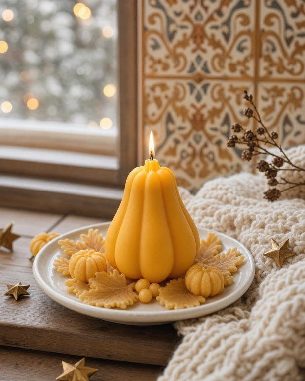 LAVURI Spicy Pumpkin Fruit Candle Soy Wax vegan bio handmade Gift Bundle Duftkerze Geschenk Helloween Autumn - LAVURI® Home DECOR & Gourmet Candles