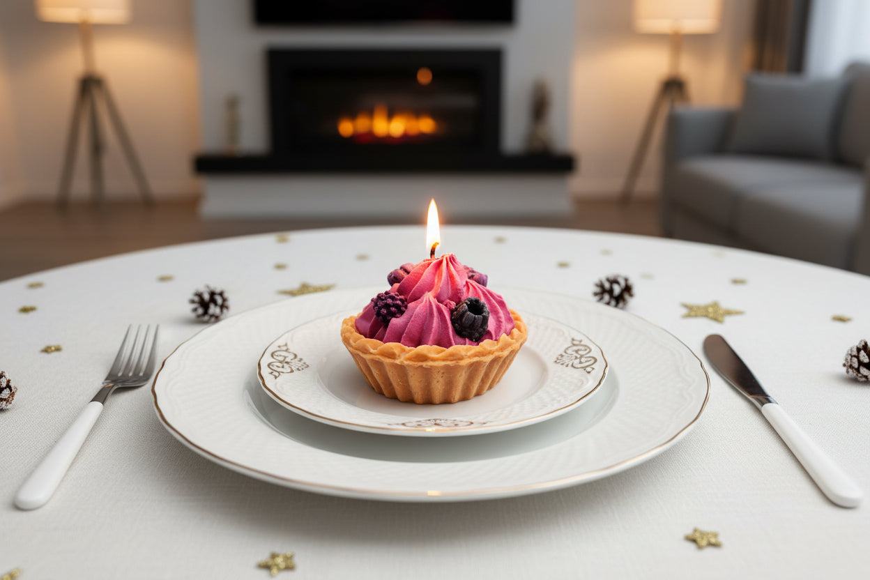 Duftkerze handmade soy wax soja wachs bio vegan wild berry creme dessert candle