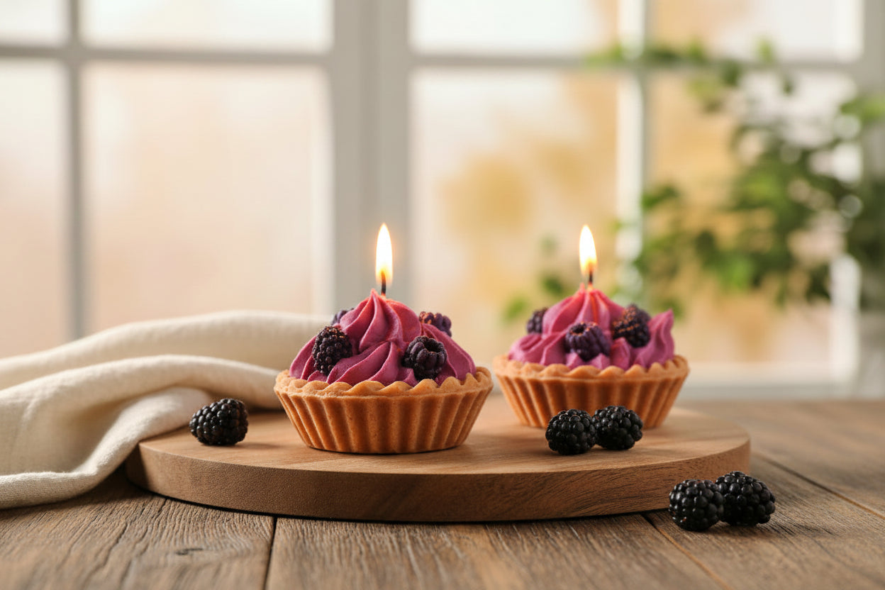 Duftkerze handmade soy wax soja wachs bio vegan wild berry creme dessert candle
