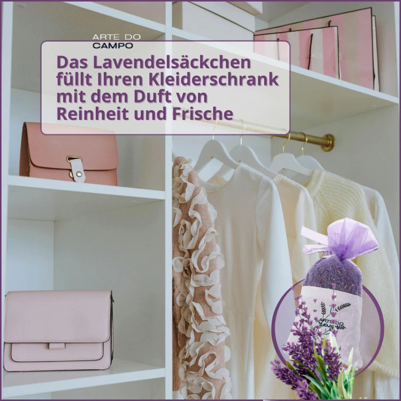 1 Lavendel Sachet, getrocknet & ausgewählt, saisonal aus der Provence oder aus dem eigenen Garten, reine & getrennte Körner, natürlich intensiver Duft
