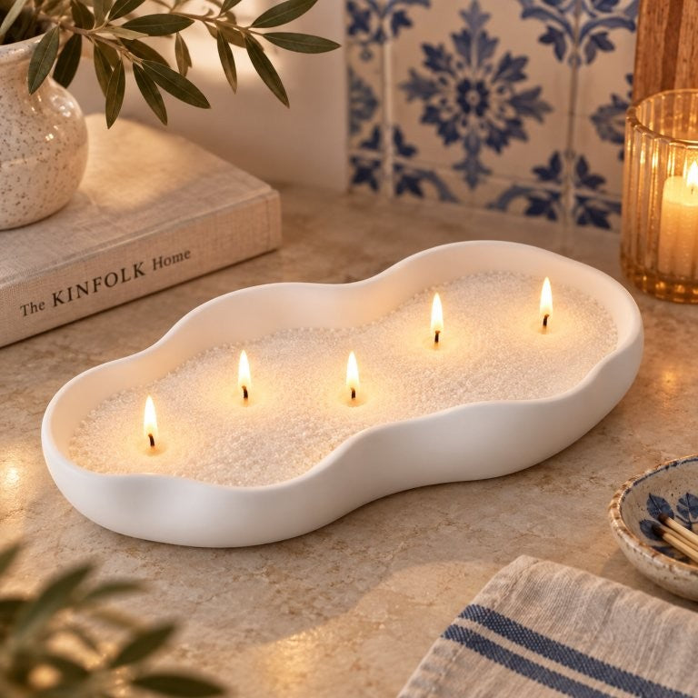 LAVURI Lago di Como – Handgefertigtes Deko-Tablett DIY-Schale